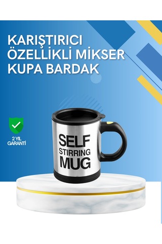 Çift Katmanlı Termos Özellikli Karıştırma Motorlu Kupa Rekli