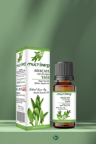 Multidem Adaçayı Yağı Acı Elma Uçucu Bitkisel Yağı 20 ML