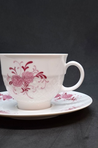 Seltmann Weiden Pembe Çiçekli Vintage Çay Fincanı 2 Parça 210 Ml Pembe