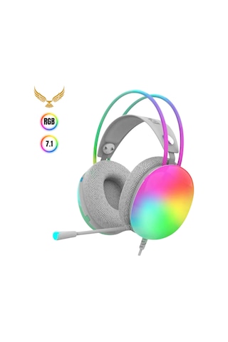 Rainwork 7.1 Rgb Transparan Led Effect Gaming Headset Oyuncu Gaming Kulaklık Ct-x8