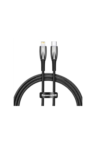 Baseus Glimmer Series 20W Type-c To Lightning Şarj Kablosu Siyah CADH000001