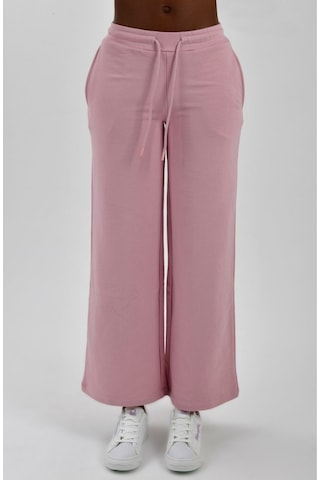 Kadın Yanları Cepli Beli Büzgülü Eşofman Altı Pembe