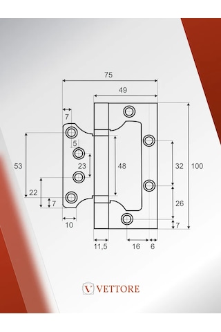 Vettore Kapı Menteşeleri Evrensel Kelebek 43477794