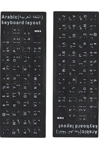Mn6 Map01 Arapça Klavye Etiketi/silinmez-20 Adet/notebook-pc Uyumlu/arapça Klavye Sticker