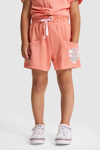 U.s. Polo Assn. Kız Çocuk Mercan Şort Örme 50325681-vr204 Coral