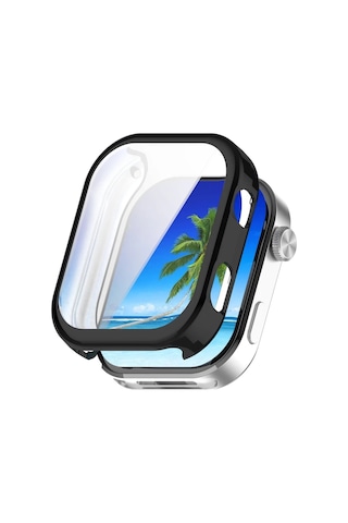 Xiaomi Redmi Watch 6 Uyumlu Silikon Kasa Ve Ekran Koruyucu 360 Derece Full Koruma Darbe Emici