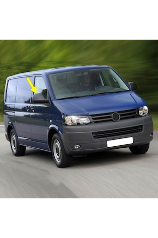 Vw Transporter T6 10-15 Sağ Dış Ayna Üst Kapağı Siyah 7e1857528f
