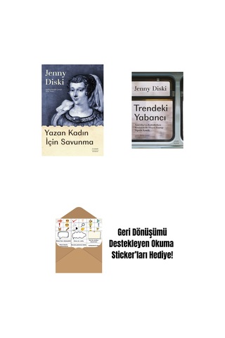 Yazan Kadın İçin Savunma + Trendeki Yabancı + Okuma Sticker'ları