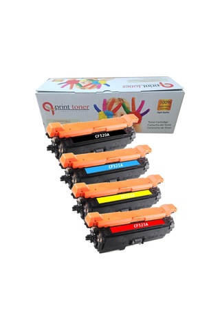 Qprint Toner Hp 652a Cf320a Set Uyumlu Toner 4 Renk M651dn M680dn Cz248a Cz249a Cz250a Cz256a Cz257a
