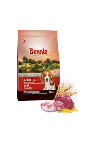 Bonnie Sığır Etli Yetişkin Köpek Maması 2.5 KG