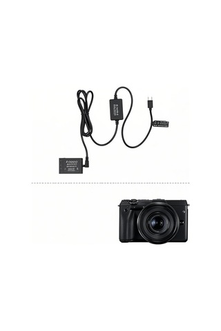 Pazly Canon Eos M3/m5/m6 Usb Type-c Şarj Kablosu Ve Dr-e17 Adaptör