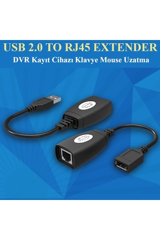 Usb Extender - Cat5 / Cat6 Kablosu Üzerinden Lan Uzatma Adaptörü
