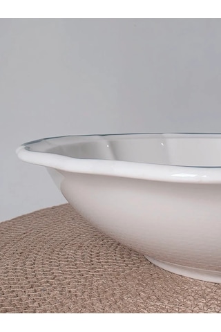 Lenardi Büyük Beyaz Porselen Salata Kasesi 313921528 Beyaz