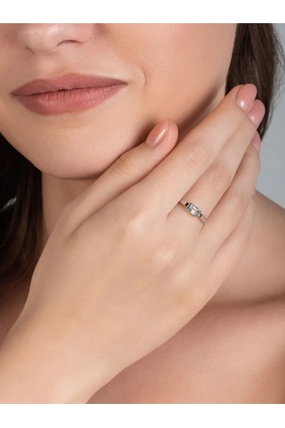 Uvelirnye Tradicii 925 Ayar Doğal Topaz Taşlı Sky Gümüş Yüzük 292700316 Gümüş