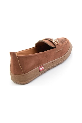 Taba Süet Kadın Loafer Ayakkabı K01536105272