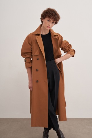 Aker 24aw07165111 Küçük Beden Trençkot 24aw07165111 124 Taba Taba