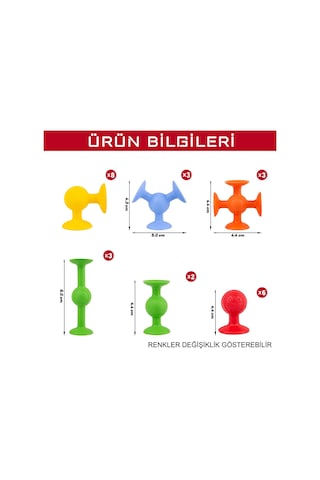 Vantuzlu Vakum Molekül 25 Parça Eğitici Oyuncak