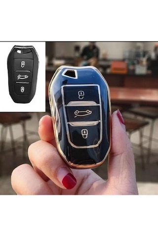 Lüx Ds 7 Crossback Nano Anahtar Koruma Kılıfı Sustasız Siyah Gold Altın Renk 1.ci Kalite