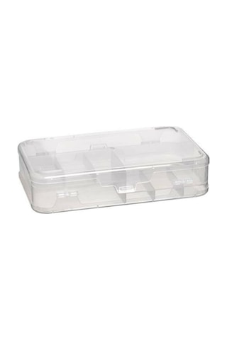 Şeffaf Plastik Bölmeli Çift Taraflı Hobi Dikiş Iğne Kutusu Düzenleyici Arduino Balıkçı Malzeme Saklama Organizer Şeffaf