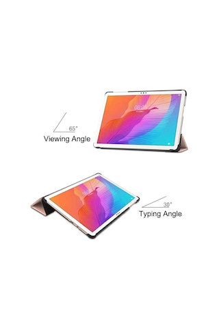 Huawei Matepad T10 Zore Smart Cover Standlı 1-1 Kılıf Kapaklı Kılıf