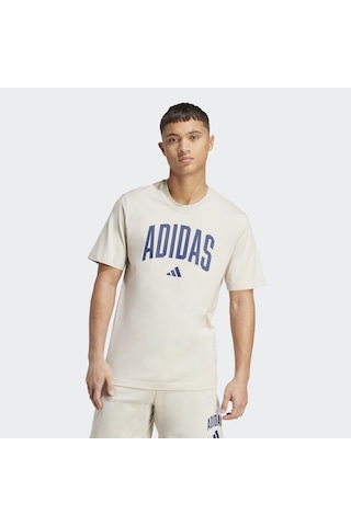 Adidas Collegiate Lineage Graphic Erkek Krem Tişört Jm6415 Krem