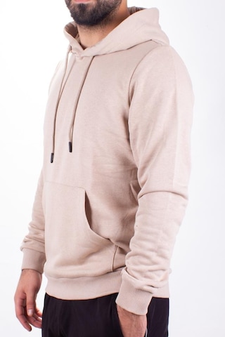 Twister 2732 Bej Kapüşonlu Erkek Sweatshirt Bej