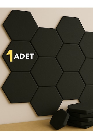 1 Adet Akustik Panel Keçe Kendinden Yapışkanlı Duvar Kaplama Ses Isı Yalıtım Duvar Kaplama 26x30 Cm Antrasit