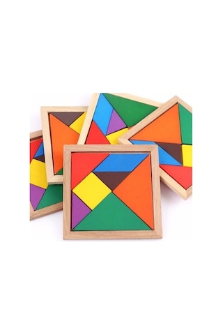 Ahşap Tangram Oyuncak 1 Adet