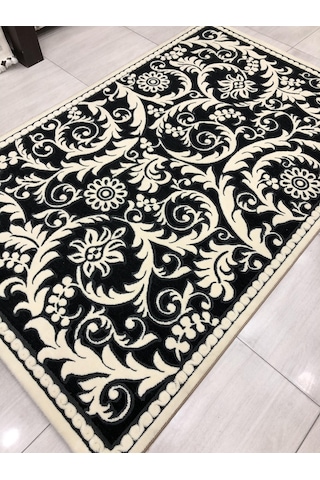 Saray Halı 3B 11470 B 150X230 Krem Siyah 4 M2 Halı !