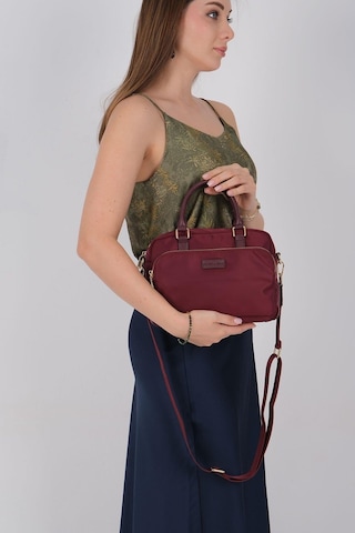 Silver Polo Sp1217 Kadın El Çantası Saten Bordo-bordo
