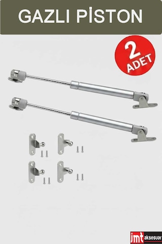 Imt Aksesuar 2 Adet Dolap Amortisörü Gazlı Piston Kapak Hidroliği 100n