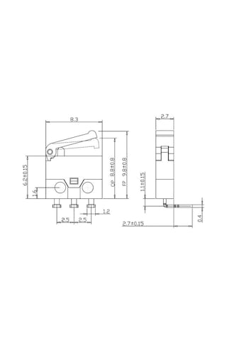 Kfc-W-13W Micro Switch 3-Pin