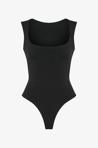 Penti Siyah U Yaka Yumuşak Dokulu Bodysuit