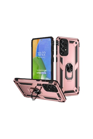 Samsung Uyumlu Galaxy A73 Kılıf Zore Vega Kapak Rose Gold