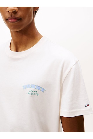 Tommy Jeans Erkek Tişört-dm0dm22318 Beyaz