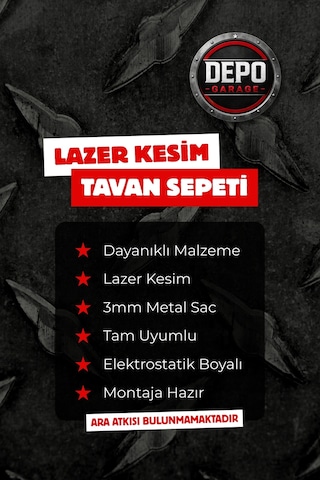 Ford Ranger Tam Uyumlu Lazer Kesim Tavan Sepeti Ara Atkısız