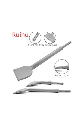 Xiyyadms Beton Ve Duvar Kazıma İçin Çift Kanal Yuvarlak Saplı Eğimli Darbeli Matkap Ucu - Geniş 75mm, 17 180mm Boyutlu Dayanıklı Kesici