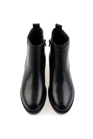 Bambi Siyah Hakiki Deri Kadın Bot & Bootie K02462040503 Siyah