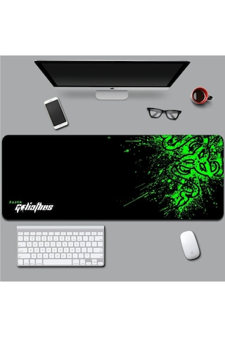 Skycity Rog Oyun Ve Ofis Mouse Padı 300x700mm - Kaymaz Altı, Dayanıklı Malzeme, Kol Stresi Azaltıcı, Kol Saati Büyüklüğü
