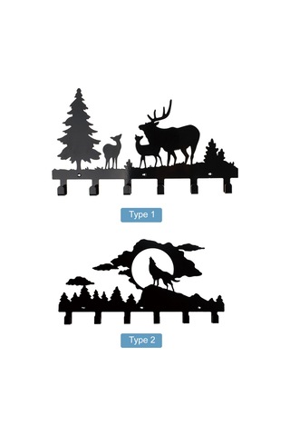 Springsun "6 Kancalı Duvar Askısı - Vidalama Gerektirmeyen, Hayvan Figürlü, Banyo & Mutfak İçin Pratik Çözüm" Diğer