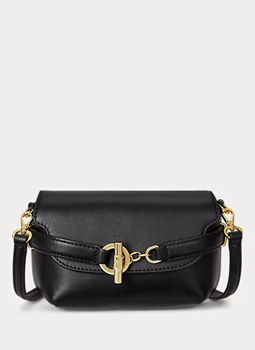 Lauren Ralph Lauren Siyah Kadın Deri Çapraz Çanta