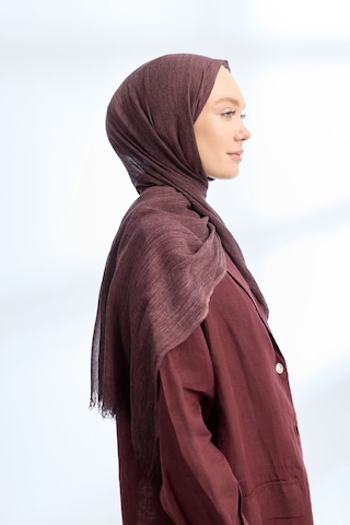 Armanda Organic Touch Ketens Viskoz Şal- 3601 Koyu Bordo