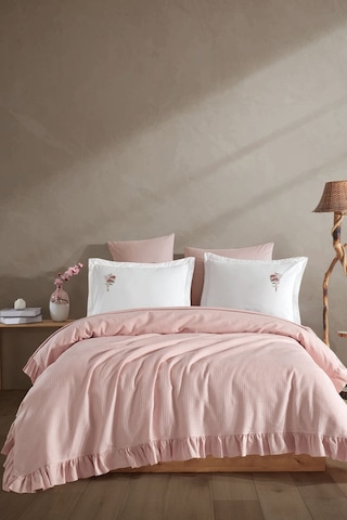 Elart Bahar Pike Takımı 6 Parça 220x230 Cm Pudra Pudra