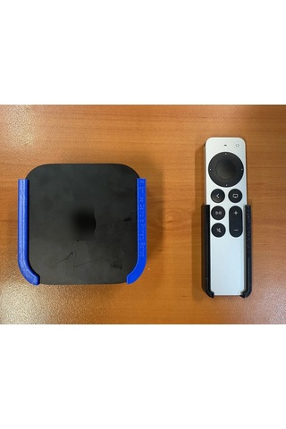 Buradabulabilirsin 3d Baskı Duvara Monte Medya Kutusu Ve Kumanda Tutucu Kablo Düzenleyici Set Altı Kutu Askısı Mavi Bbz
