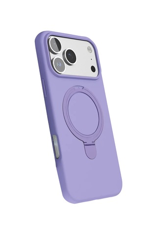 Newface Apple, Uyumlu iPhone 17 Pro Max Regal Magsafe Standlı Kapak - Lila