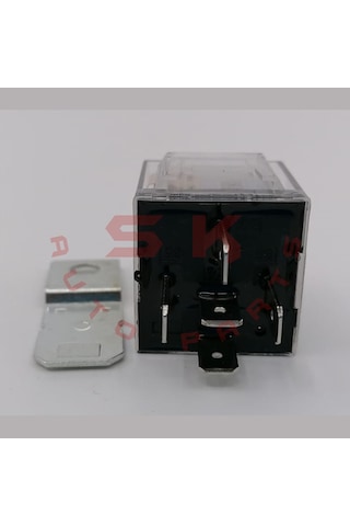 Skauto 12V Mini Şeffaf Röle 5 Uçlu 40 Amper 5'Li