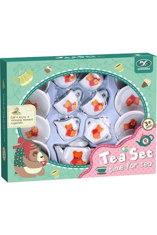 17 Parça Seramik Çay Seti 04803 Ayı Desenli