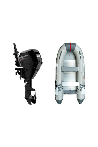 Marinport 3.70 Alüminyum Taban Şişme Bot + Mercury 20 Hp Deniz Motoru