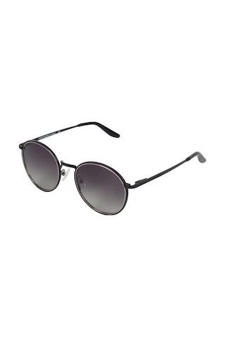 Ferfarani Ff 1453 417p 51 Unisex Oval Gri Metal Güneş Gözlüğü Gri
