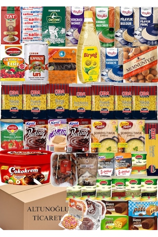 Ramazan Kolisi Erzak Paketi Kumanya Yardım Kolisi Mega 45 Parça Ürün Çocuklar İçin Çikolata Set